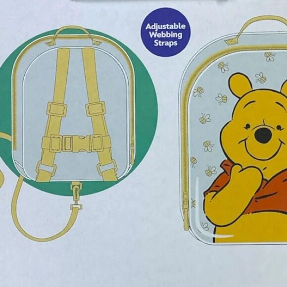 Officially Licensed Disney Winnie the Pooh Mini Toddler Backpack. Safety Harness - Picture 4 of 5